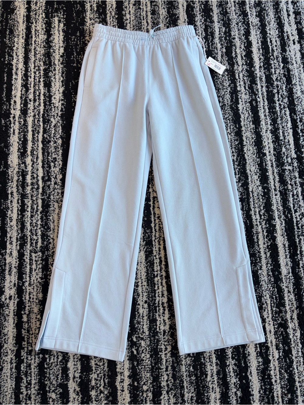 Women’s Light Blue Wide-Leg Sweatpants